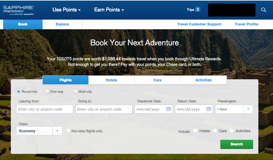 Chase Travel Portal